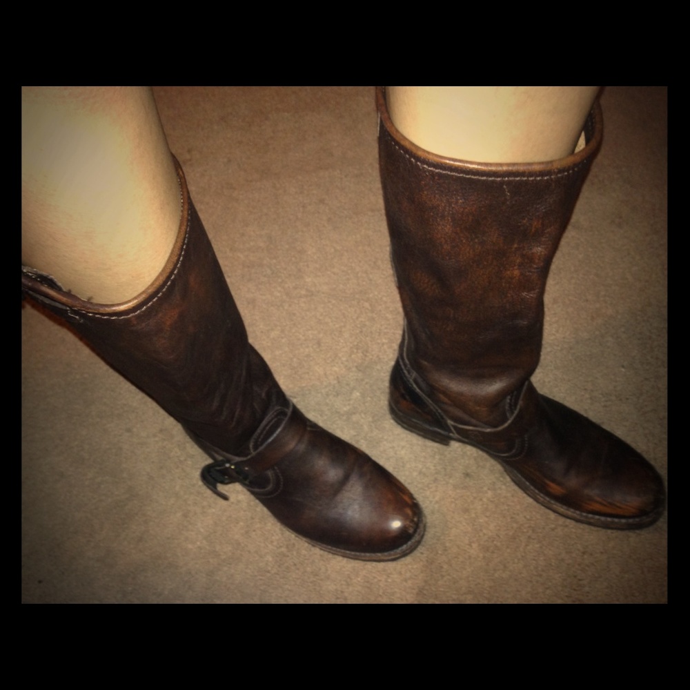 Frye dark brown riding boots